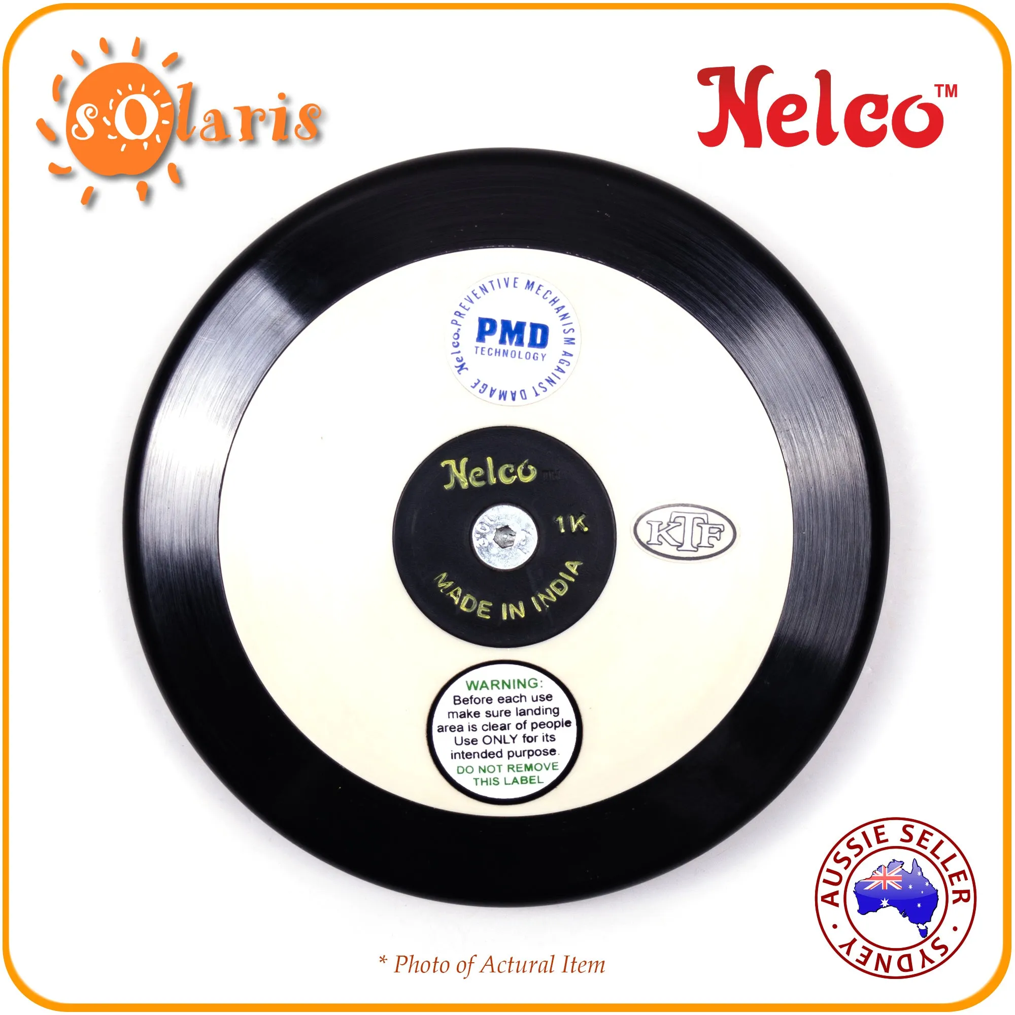 NELCO ULTRA SPIN ODYSSEY High Performance Discus Black Rim - RimGlide 75M