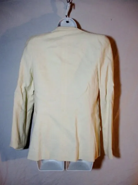 NEW CHLOE MILK DIAMONTE JACKET Blazer Glittery 38 / 6 CREME WHITE Silk Linen Womens