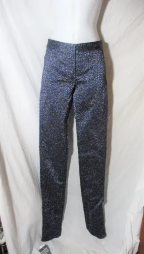 NEW NWT ALEXANDER WANG Glitter Trouser PANTS BLACK BLUE MIDNIGHT 4