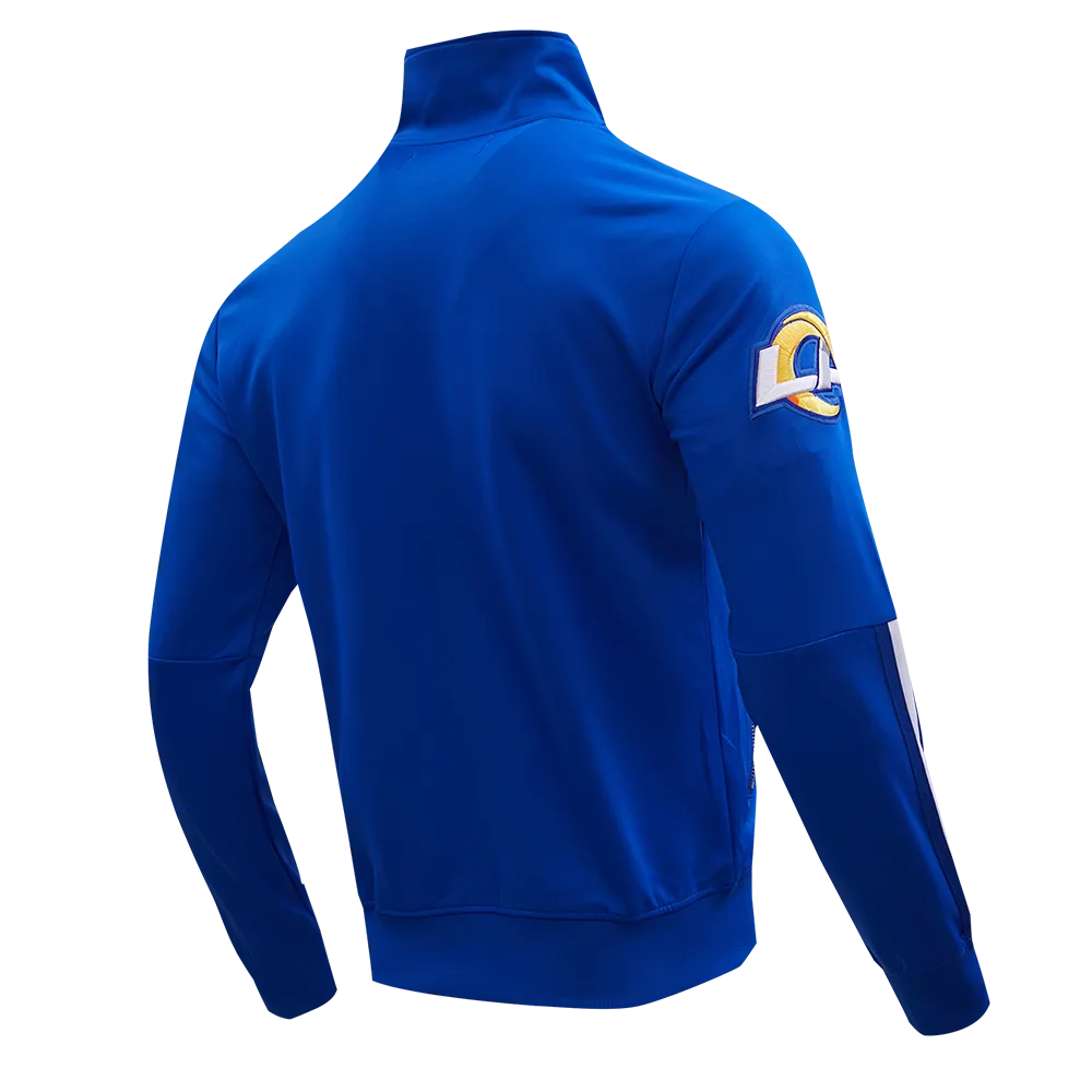 NFL LOS ANGELES RAMS CLASSIC MEN'S DK TRACK JACKET (ROYAL BLUE)