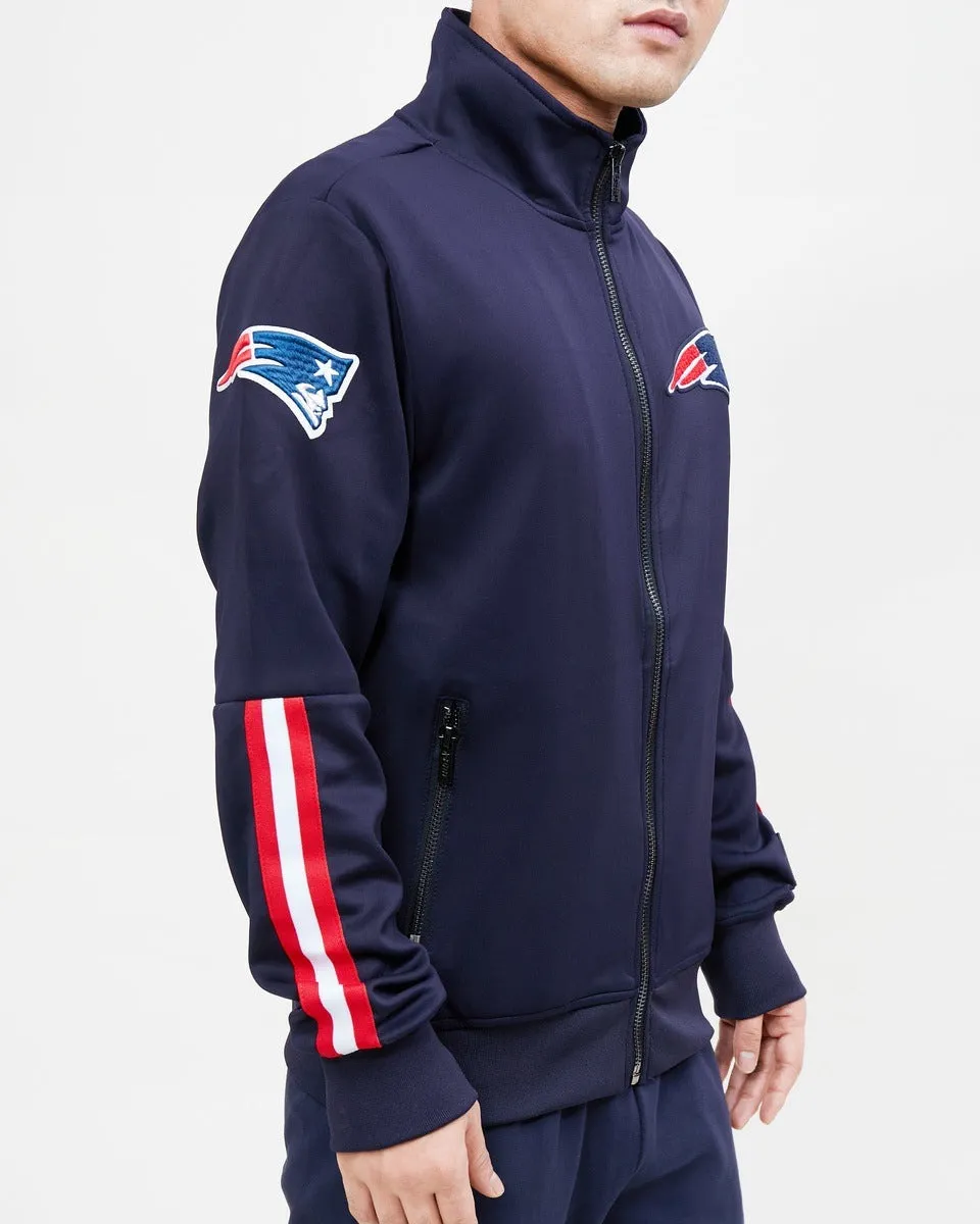 NFL NEW ENGLAND PATRIOTS CLASSIC MEN'S TRACK JACKET (MIDNIGHT NAVY)