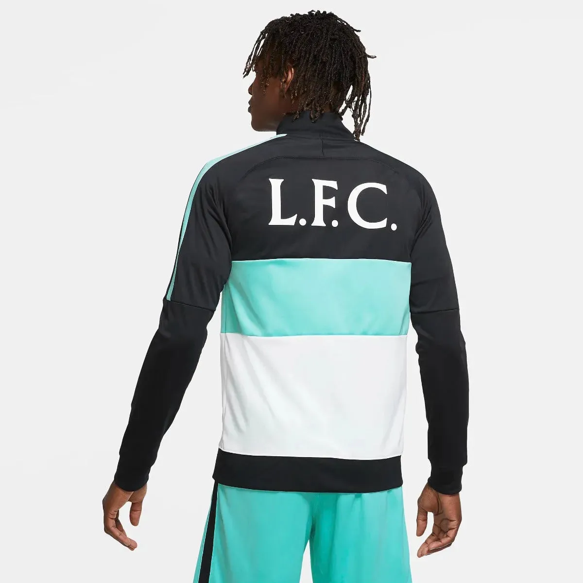 Nike 2020-21 Liverpool I96 Anthem Track Jacket - Black-Turquoise-White