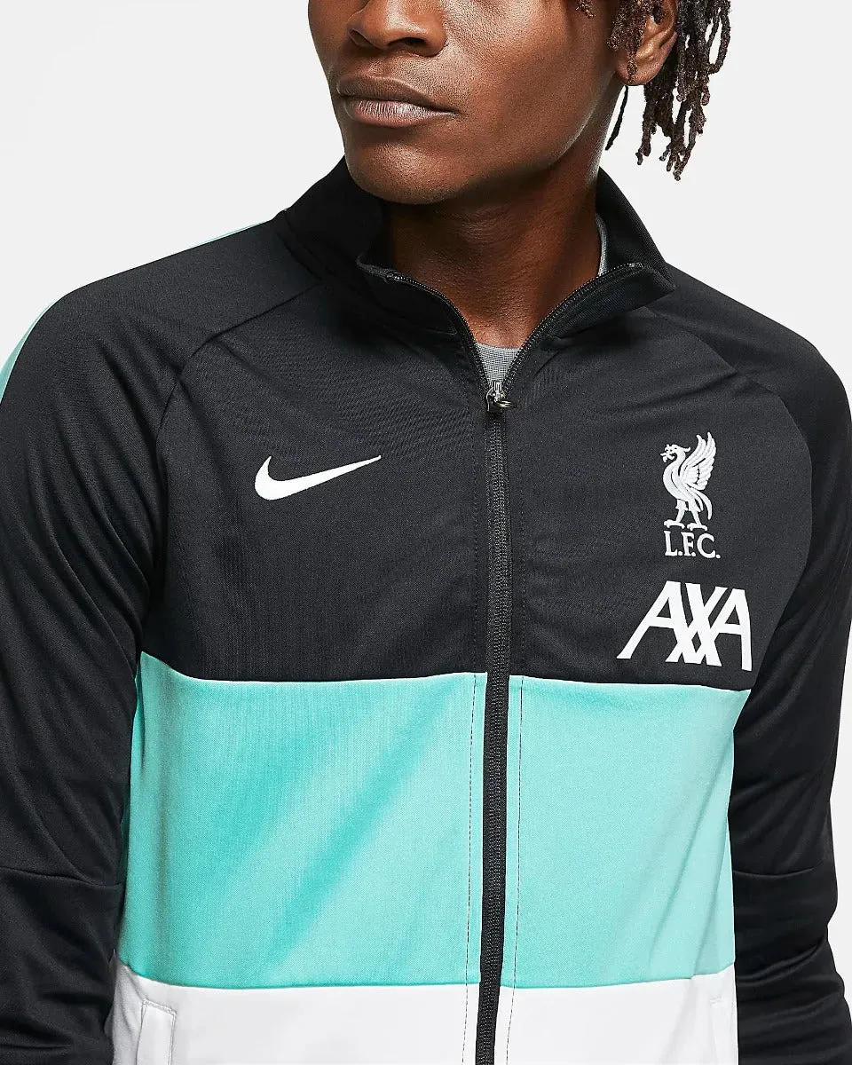 Nike 2020-21 Liverpool I96 Anthem Track Jacket - Black-Turquoise-White