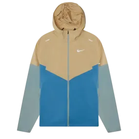 Nike Repel Packable Beige Blue Windrunner Jacket