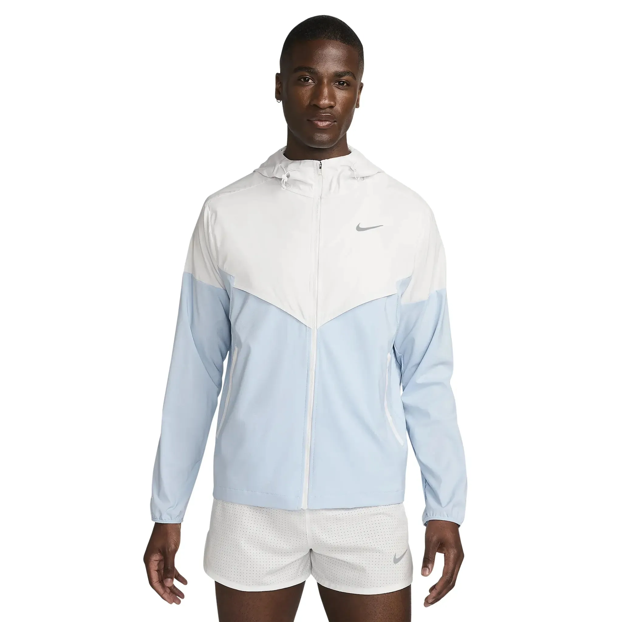 Nike Repel Packable White Blue Windrunner Jacket