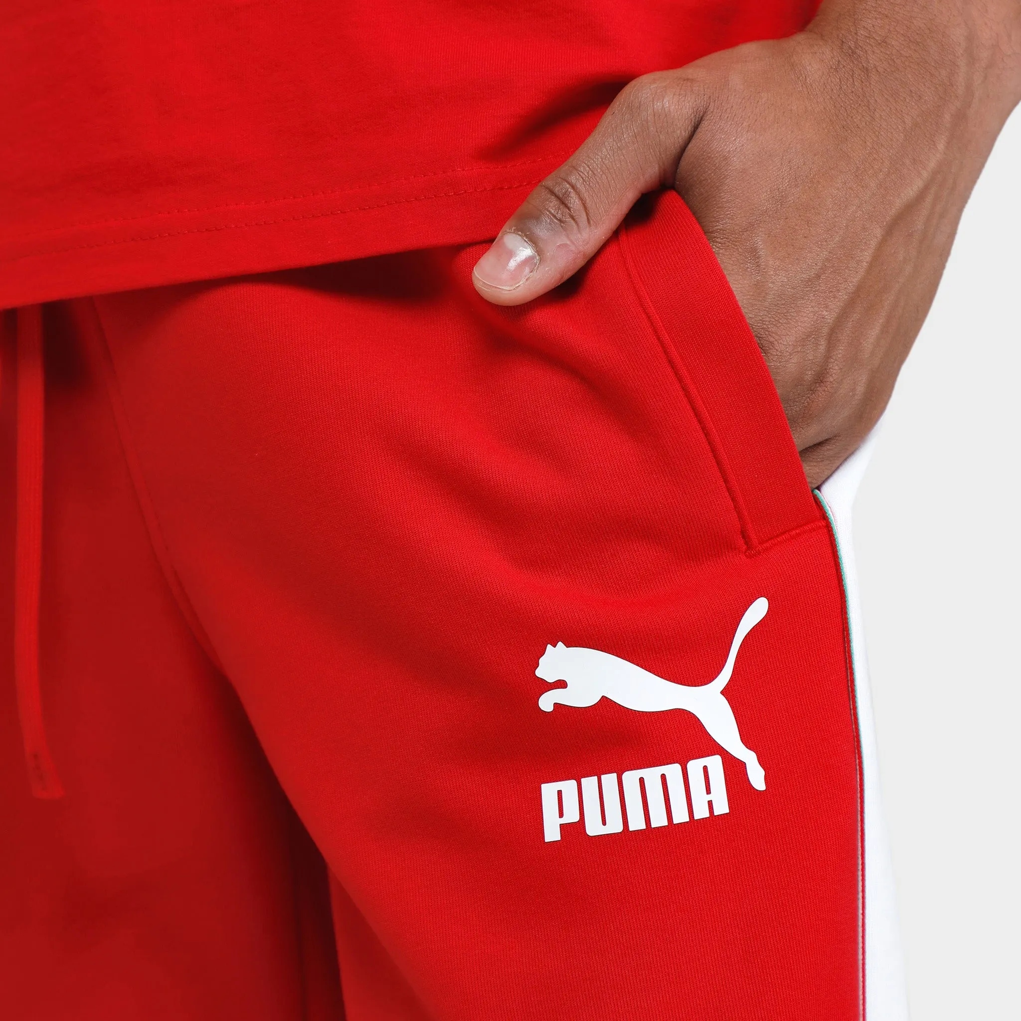 Puma Ferrari Race Iconic T7 Track Pants / Rosso Corsa