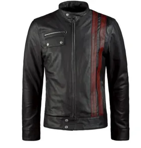 Purchase Best 100%High Quality Mens Vintage Black Biker Leather Jacket