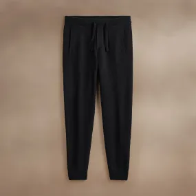 Recycled Cashmere Track Pant With Pockets - Black