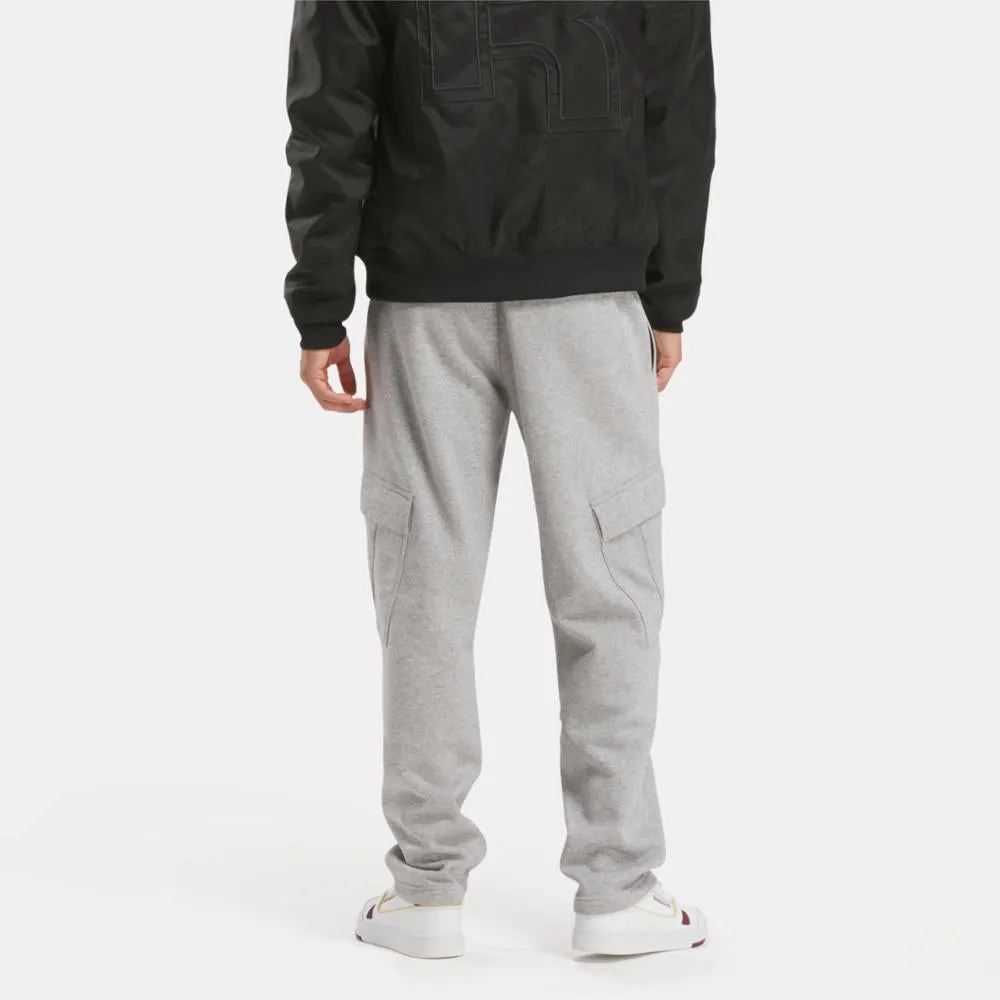 Reebok Apparel Men Team Tradition Fleece Cargo Pants MGREYH