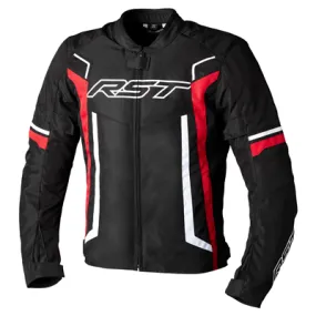 RST PILOT EVO CE MENS TEXTILE JACKET BLACK/RED/WHITE