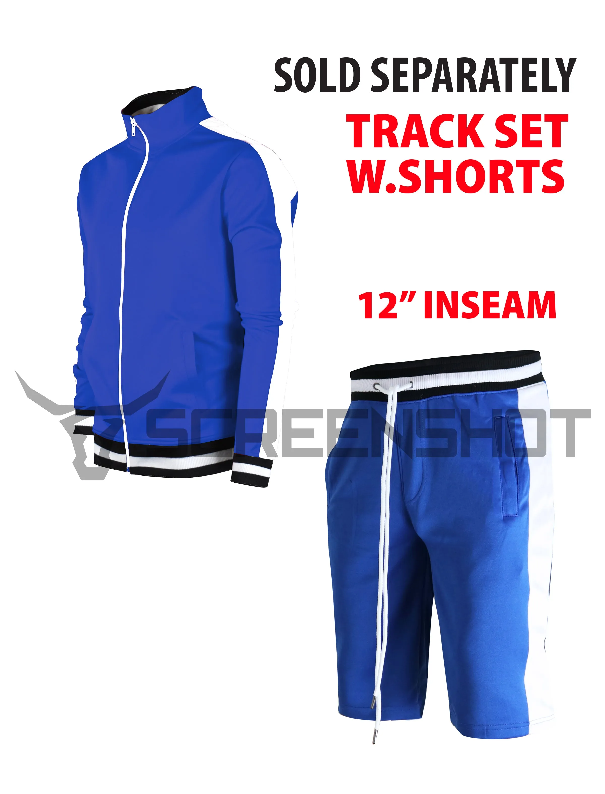 S91700-TRACK SHORTS (ROYAL)