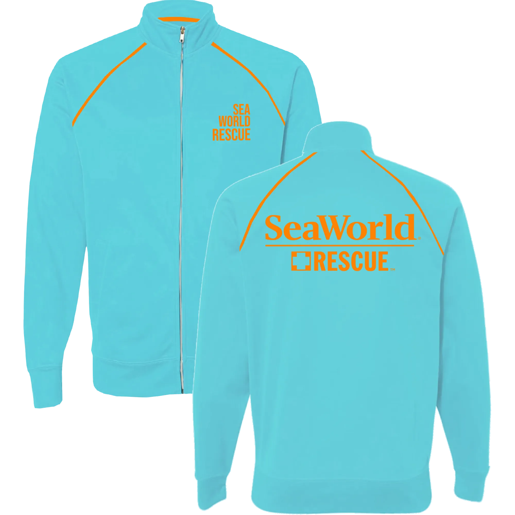 SeaWorld Rescue Aqua Adult Zip Track Jacket