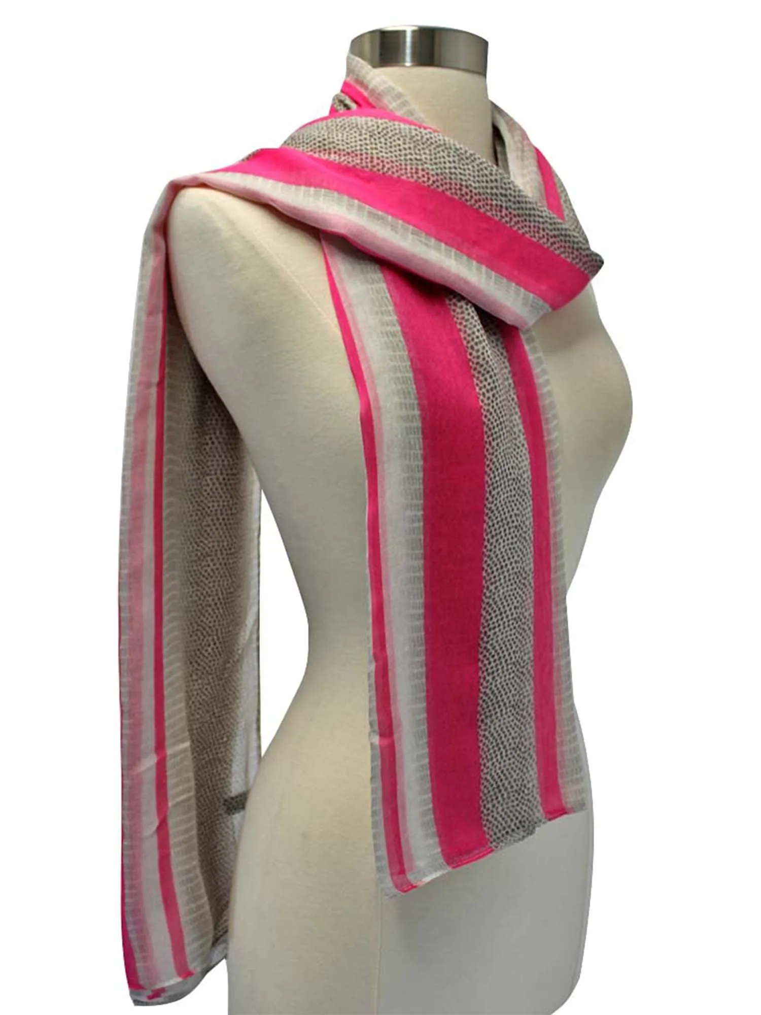 Sheer Snake Skin Print Scarf Shawl