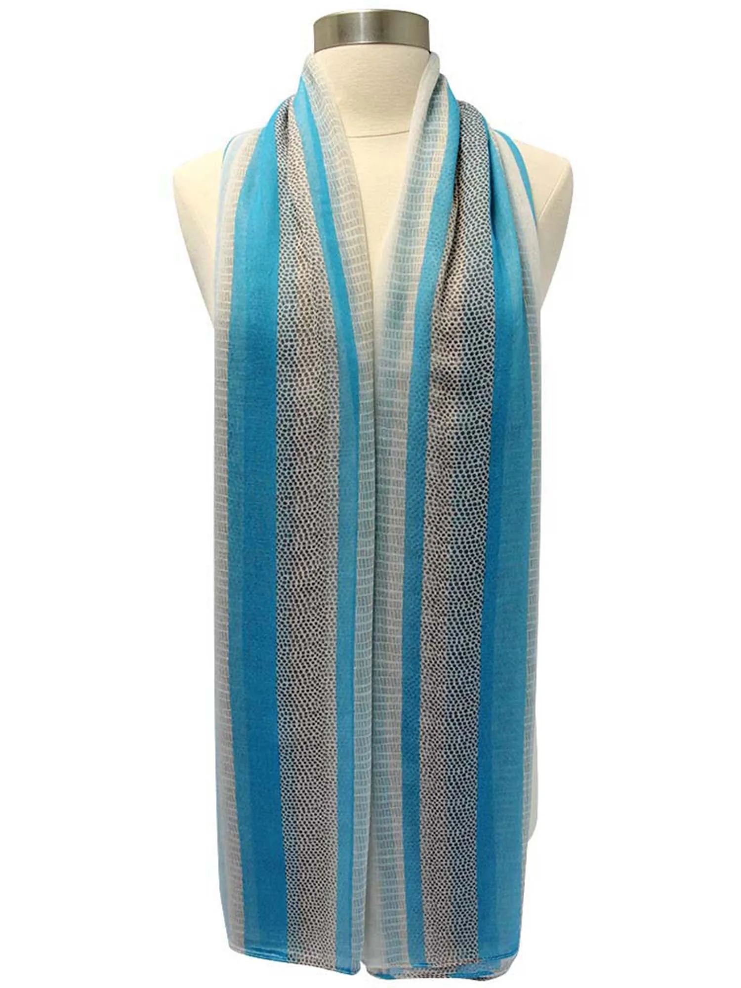 Sheer Snake Skin Print Scarf Shawl