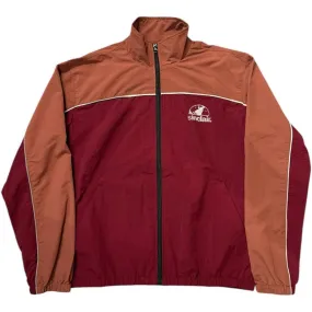 Sinclair Globe Nylon Track Jacket Burgundy