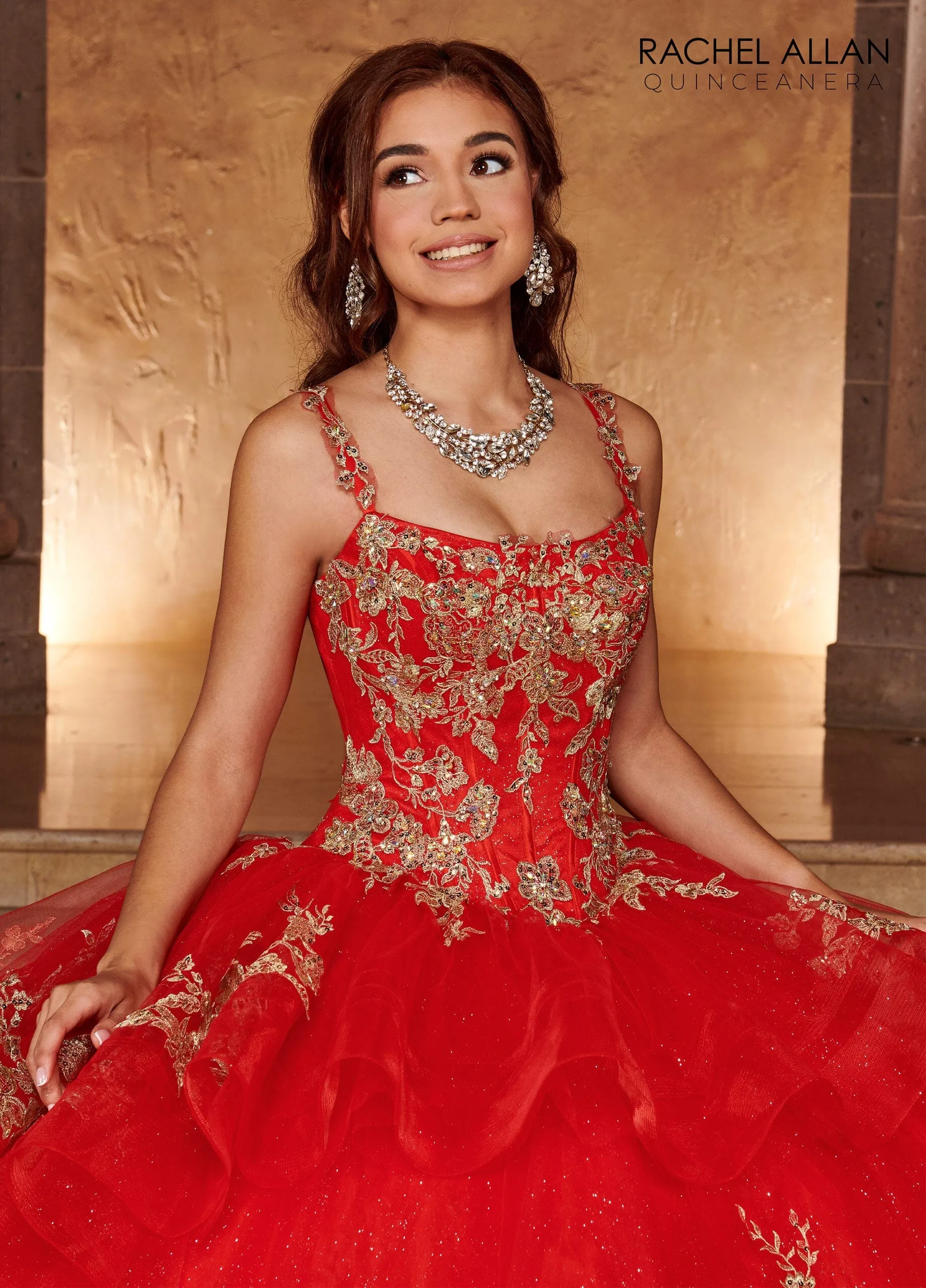 Sleeveless Layered Quinceanera Dress by Rachel Allan RQ2169