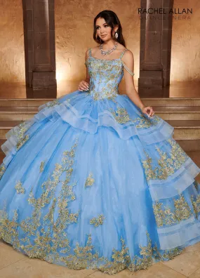 Sleeveless Layered Quinceanera Dress by Rachel Allan RQ2169