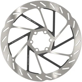 SRAM HS2 Disc Brake Rotor - 180mm 6-Bolt Rounded Silver/Black