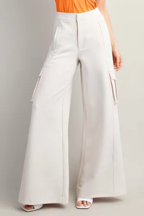 Tailored Wide Leg Cargo Pants