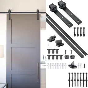 TheLAShop 8ft Sliding Barn Door Track and Rollers