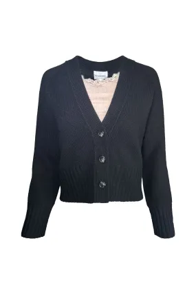 W. Cashmere Emily Cardigan 24FHA0157R1 | Black