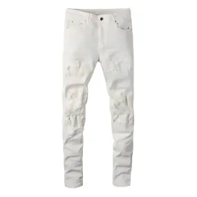 White Jeans Patch Stretch^